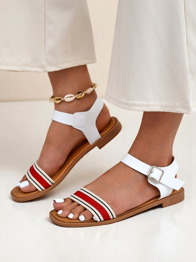 Royalfashion Damensandalen mit flacher Sohle Naya