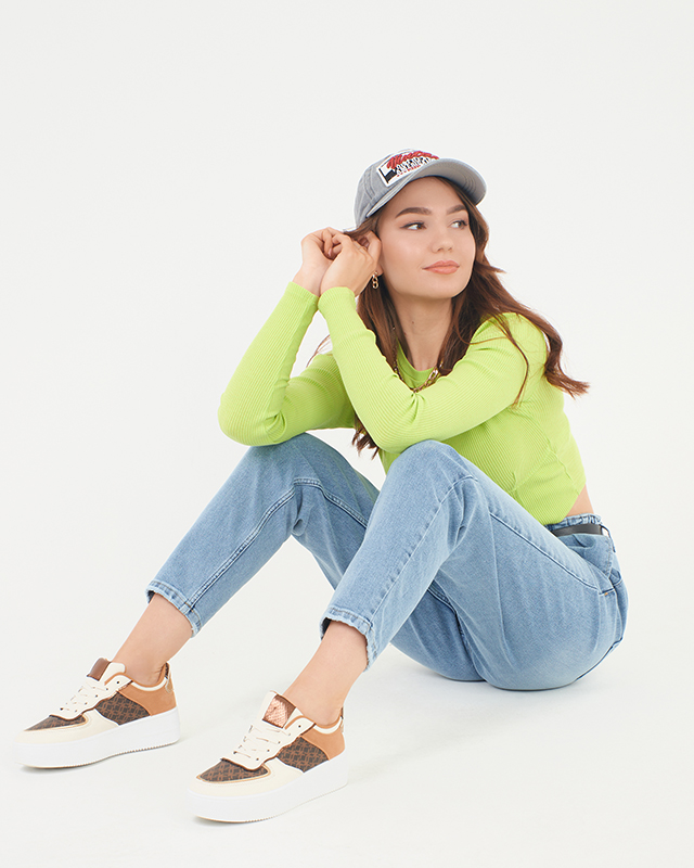 Blaue Mom-Jeans für Damen - Kleidung