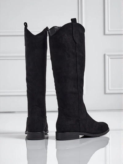 Damen Eco-Wildlederstiefel mit Blockabsatz Zamerre