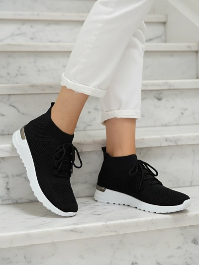 Nero Elegante Sportliche Sneakers für Damen