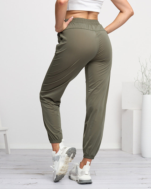 Зелені жіночі джогери