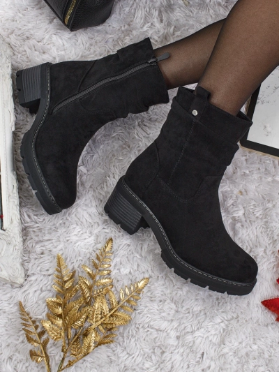 Вищі ботильйони жіночі еко замшеві Carmine