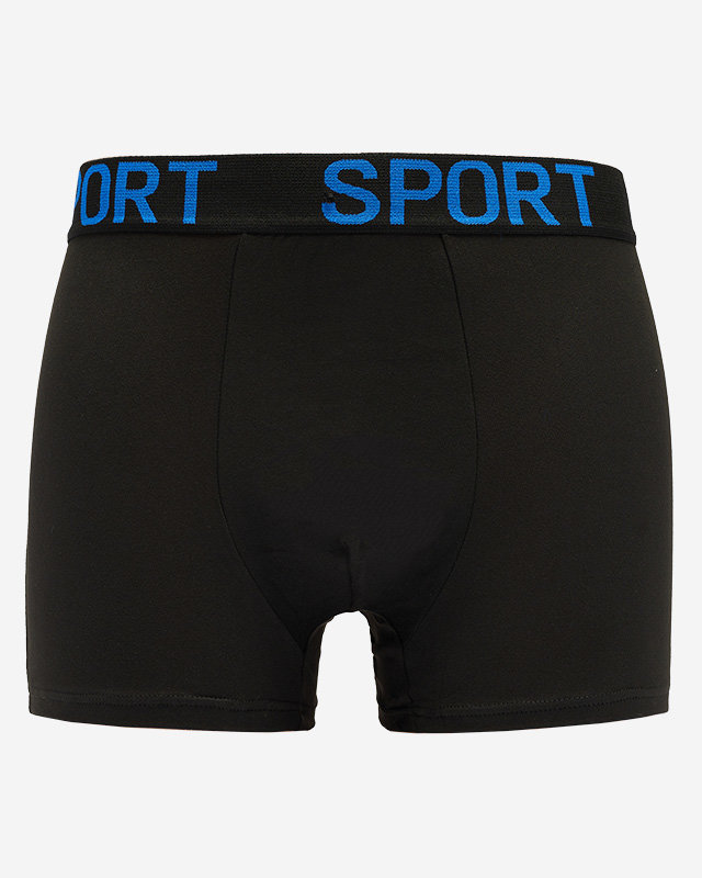 Schwarze Herren-Boxershorts mit der Aufschrift - Unterwäsche
