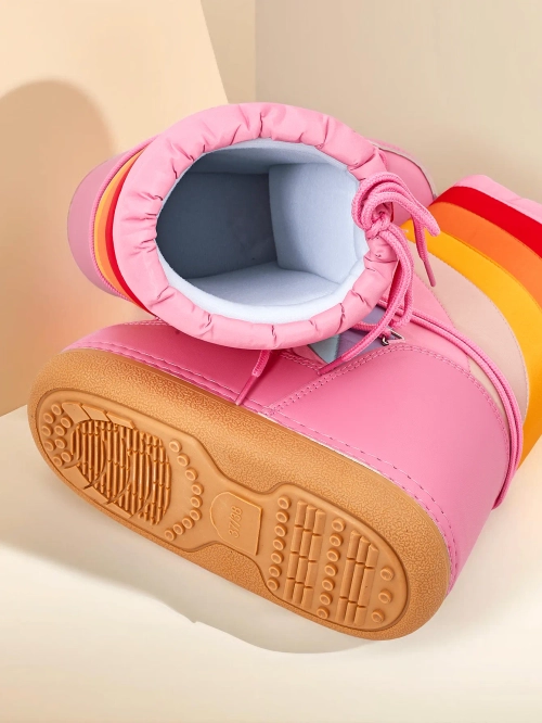 Жіноча взуття для снігу Royalfashion Чоботи з тканини, наповнені піною зсередини. Модель з зав'язками, з лацканом у верхній частині голіни. Ідеальний вибір для зимових стилізацій! 87654321 <p>ЧОБОТИ ДЛЯ ЖІНОК БЕЗ ПІДКЛАДКИ В