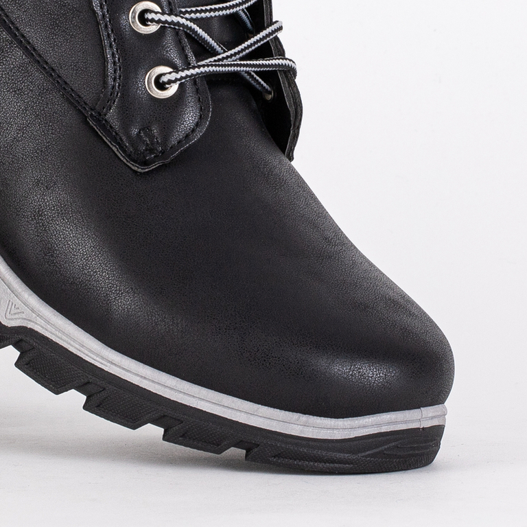 Schwarze Herren Winterstiefel von Omitsok - Schuhe