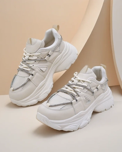 Royalfashion Damen Sneaker mit dicker Sohle Reterri