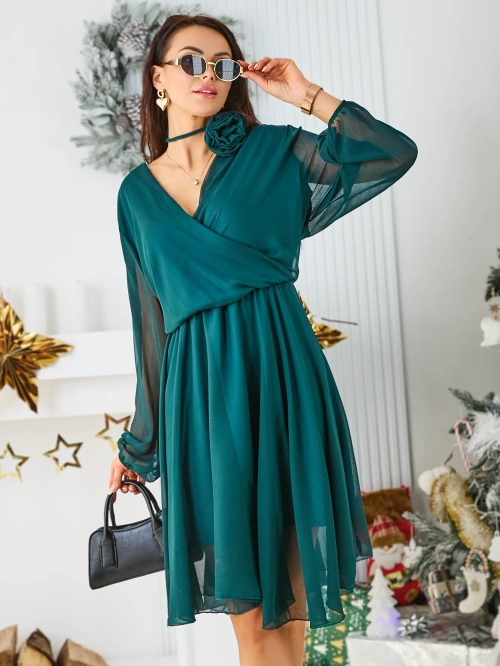 Royalfashion Класична жіноча сукня коліна довжиною