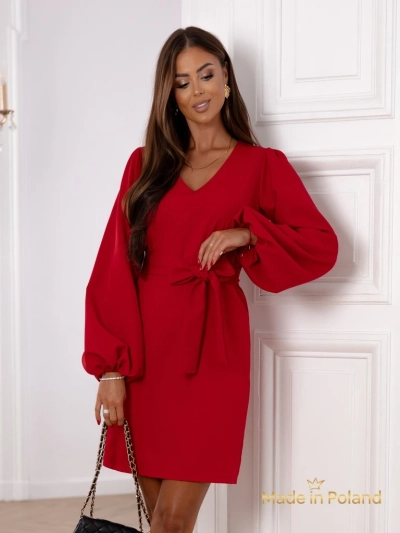 Kurzes Damenkleid mit Gürtel Bella Vica
