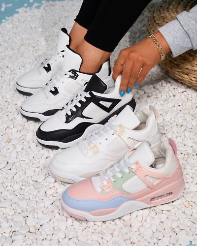 Schwarz-weiße Damen-Sportschuhe Evoile- Footwear