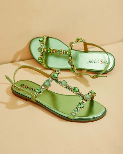 Royalfashion Жіночі босоніжки Selina zirconia