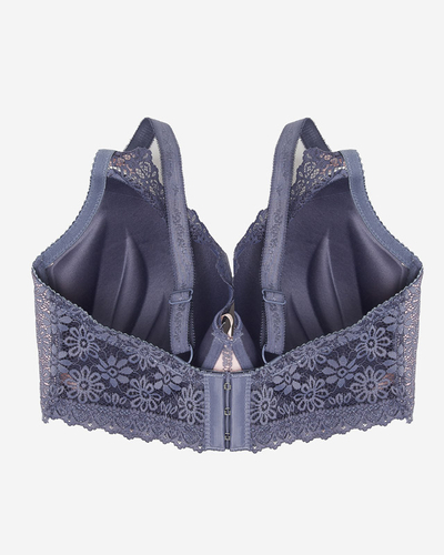 Pinker Damen-BH mit violetter Spitze - Underwear