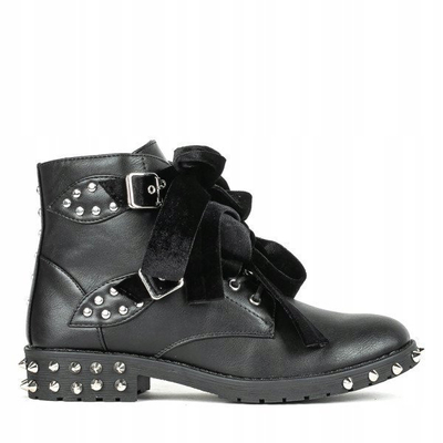 Black boots with Jega decorations - Footwear