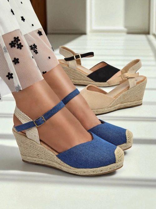 Royalfashion Жіночі босоніжки на танкетці Solara Еспадрильї