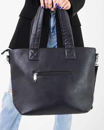 Gesteppte schwarze Damentasche - Accessoires