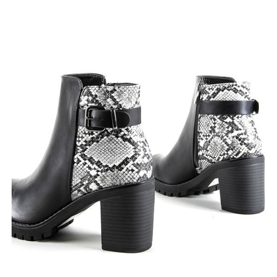 Schwarze Stiefeletten an der höheren Säule Claretta - Footwear