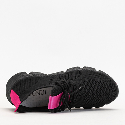 Sportschuhe für Damen in Schwarz und Fuchsia Bommgi - Schuhe