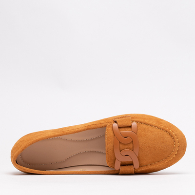 Loafer aus Öko-Wildleder für Damen in der Farbe Reiaka Camel - Schuhe