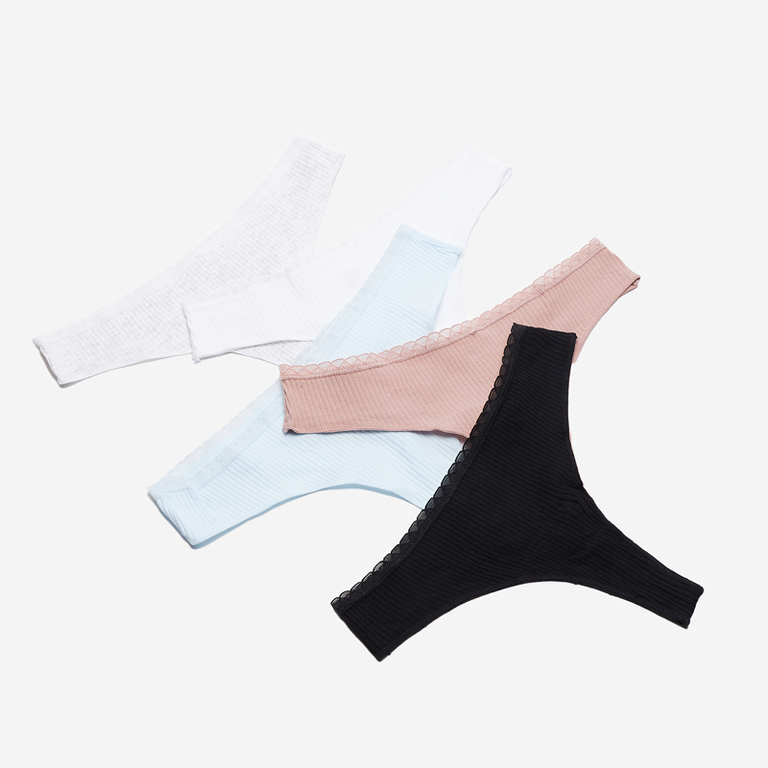 Damen-Tanga-Höschen im 5er-Pack - Unterwäsche