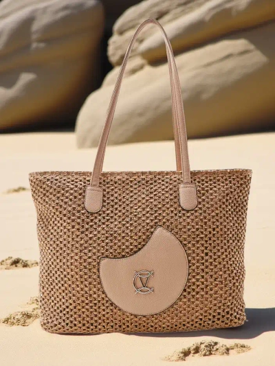 Royalfashion Große Damen-Stroh-Sommertasche