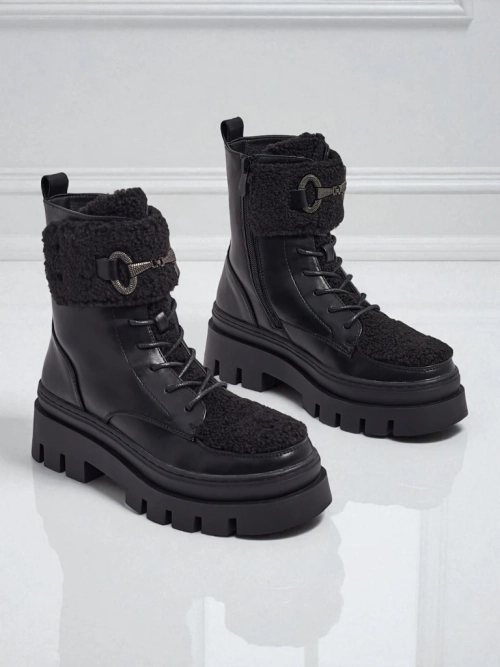 Жіночі ботильйони-робочі з хутром Safil