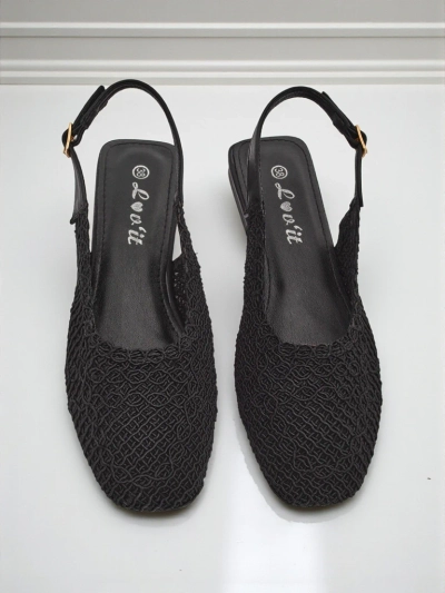 Royalfashion Damen Sandalen mit offener Ferse Breeze Woven