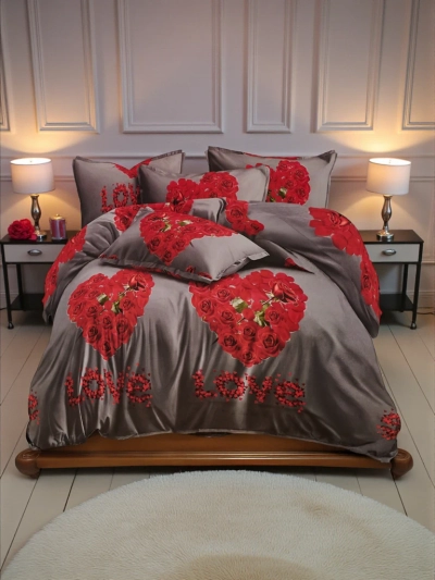 Royalfashion Gemusterte Bettwäsche 160x200 4-TEILIGES Set