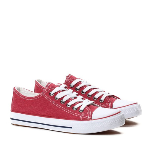 Czerwone klasyczne trampki Desiree- Obuwie