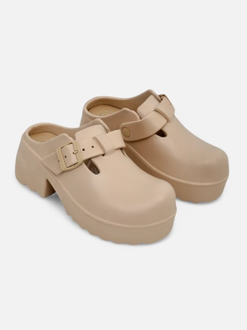 Royalfashion Жіночі гумові сандалі на підборах Voxones