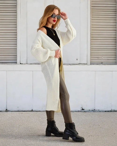 Жіночий в'язаний светр-покривало Royalfashion