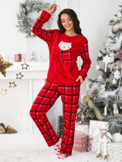 Royalfashion Damen Karo-Pyjamas