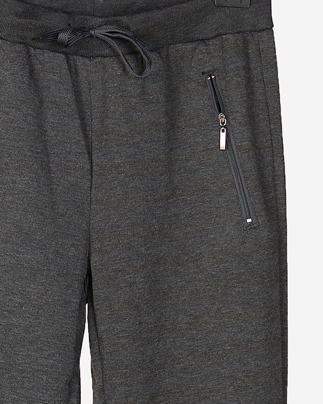 Herren-Jogginghose mit Taschen in Graphitfarbe - Kleidung