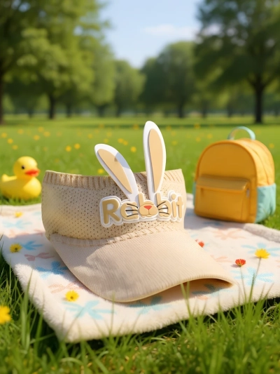 Royalfashion Дитяча сонцезахисна козирка з вушками кролика
