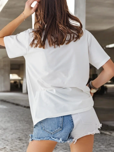 Royalfashion Damen Baumwollbluse mit Druck