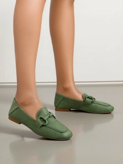 Royalfashion Damen perforierte Loafers Laamba