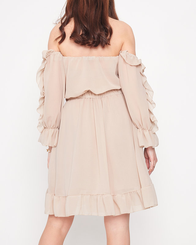 Beiges spanisches Damenkleid - Kleidung