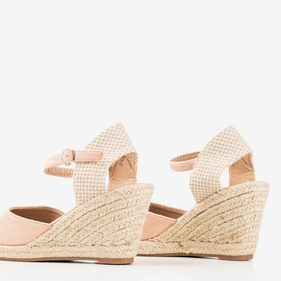 Puderkeilsandalen a'la espadrilles Tidem - Schuhe