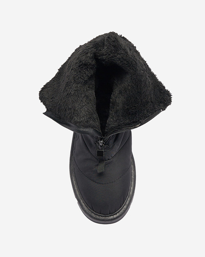 Schwarze Damenstiefel a'la Schneestiefel Tirigga- Footwear