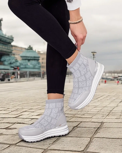 Royalfashion Damen Sportliche High Sneakers Lori