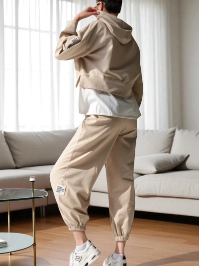 Royalfashion Damen Baumwollset mit einem Shirt-Einsatz
