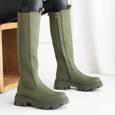 Grüne Damen Stiefeletten Promase - Schuhe