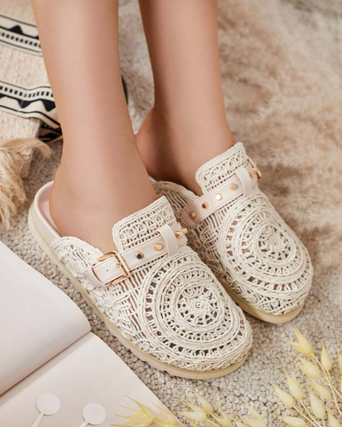 Royalfashion Damen Flip-Flops mit Stickerei Leronip