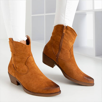 Braune Cowboystiefel Sahara - Schuhe