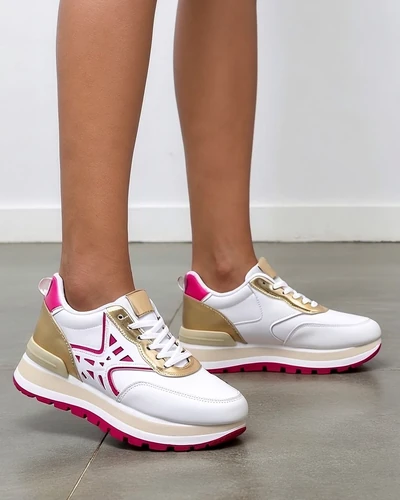 Royalfashion Damensneaker mit Glitzer Senues