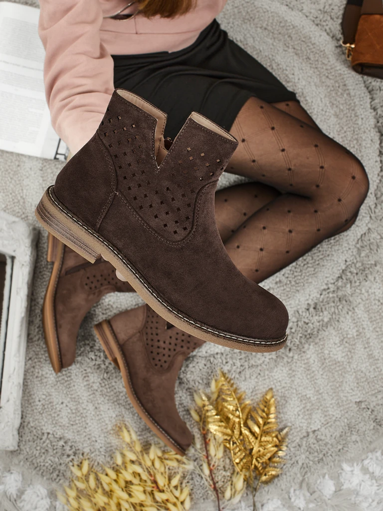 Damen Stiefeletten aus Naturleder Rito