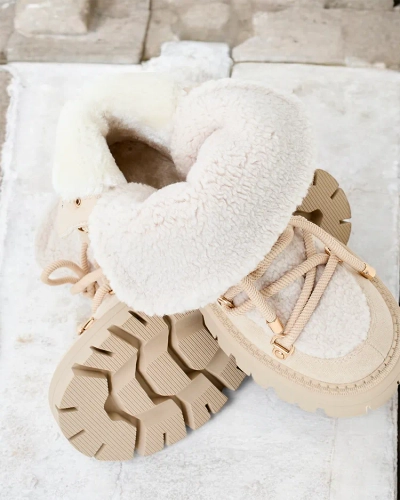 Royalfashion Lozin Damen-Schneestiefel zum Schnüren