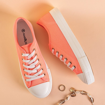 Damen Neon Koralle Vatoa Turnschuhe - Schuhe