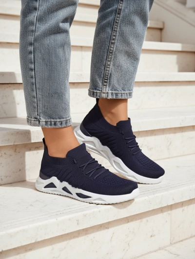 Royalfashion Damen Stoff Sneakers Kaenno