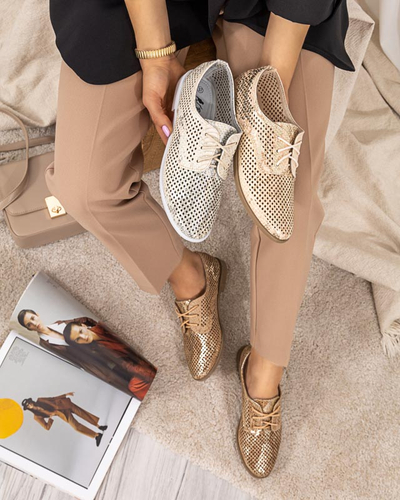 Rosa Damenschuhe mit Lochmuster Kotniso - Footwear