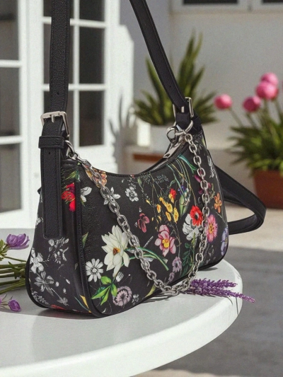 Royalfashion Маленька жіноча сумочка з екошкіри з квітковим візерунком Lily Bloom