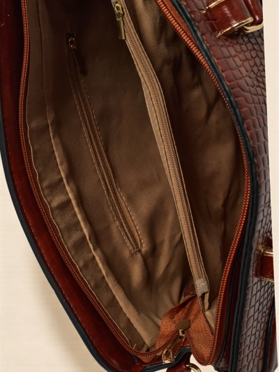 Damen Shopper Handtasche aus Öko-Leder mit Prägung Iron Lace